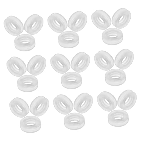 Operitacx 60 Stück Ohrclip -Waschmaschine Clip-On Ohrrings-Konverterkomponenten Ohrclip-Kissen Ohrpolster-Kissen zum Anklipsen Ohrringkissen für Clips Ohrgriffe Kieselgel Transparent von Operitacx