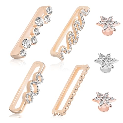 Operitacx 7 Stück Teiliges Silikon Uhrenarmband Dekorative Ringe und Charms Schmuckanhänger für Damen Smartwatch Armbänder Farbiges Zubehör zur Personalisierung von Uhrenbändern von Operitacx