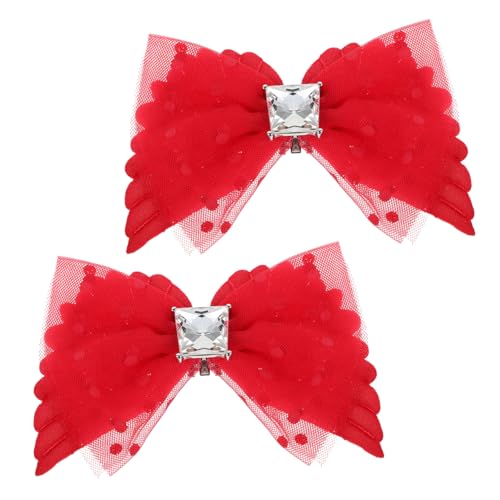 Operitacx Abnehmbare Flügel Schuhclips mit Schleifenknopf Strass Dekoration für High Heels Vielseitiges Diy Accessoire für Braut und Party Schuhschmuck von Operitacx