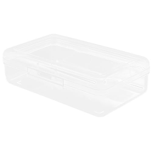 Operitacx Buntstifte mit Etui Würfel Bleistiftfälle schmink aufbewahrungsboxen Cosmetic Storage Box schreibwaren Stiftorganisator Organizer zum Verpacken von Bleistiften Plastik Transparent von Operitacx