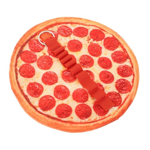 Operitacx Canvas Pencil Roll Case mit Pizza Muster Aufrollbares Federmäppchen mit Großem Fassungsvermögen Langlebiges Schreibwaren Organizer für Stifte Pinsel und Zubehör für Schule und Büro von Operitacx