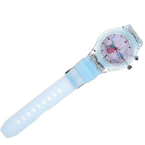 Operitacx Cartoon Armbanduhr für Silikon Kinderuhr mit Leuchtfunktion Stylish Uhr für Süßes Design mit Erdbeer Muster von Operitacx