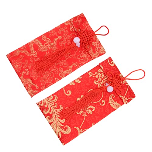 Operitacx Elegante Rote Geldumschläge Im 2er-Pack Als Festgeschenk für Hochzeiten und Besondere Anlässe Zum Chinesischen Neujahr. von Operitacx