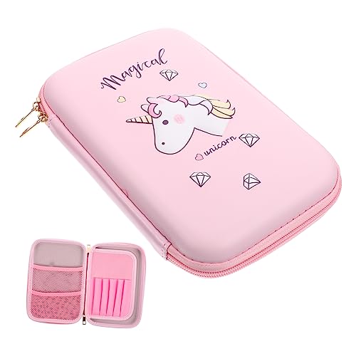 Operitacx Großer Kapazitäts Federmäppchen mit Cartoon Muster Handliche Stiftetasche Wasserdichtem Eva Zipper Design für Schule und Büro für Stifte Münzen und Mehr mit Goldener von Operitacx