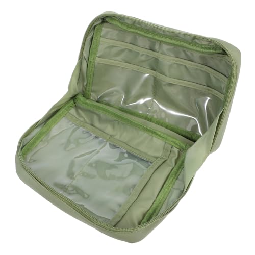 Operitacx Großes Federmäppchen Canvas mit Reißverschluss Großer Kapazität Multifunktional als Stifte und Kosmetiktasche Tragbar Robustes Material für Schule Büro und Studenten von Operitacx