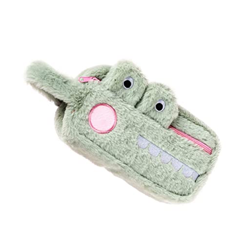 Operitacx Großes Federmäppchen Krokodil Design Plüsch Stifthalter Weicher Stiftetui Schüler Schultasche Jungen Klasse Mäppchen Stifte Organizer Schreibwaren Container von Operitacx