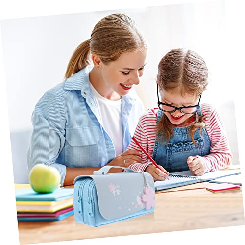 Operitacx Großes Federmäppchen mit Doppeltem Reißverschluss Großer Kapazität Handliches Mäppchen für Schüler Modisches Schreibwarenetui Praktischer Organizer für Schule und von Operitacx