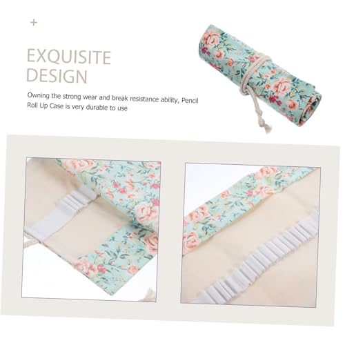 Operitacx Großes Rollmäppchen Stifterolle mit Fächern Leichter Tragbarer Federmäppchen Organizer für Künstler und Schüler Schützt Stifte und Pinsel vor Bruch und Verlust von Operitacx