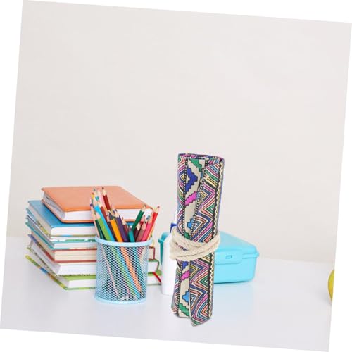 Operitacx Großes Rollmäppchen aus Strapazierfähigem Multifunktionale Federtasche mit Hoher Kapazität Flexibel und Leicht für Kunststudenten und Stifte Sicher Verstauen von Operitacx