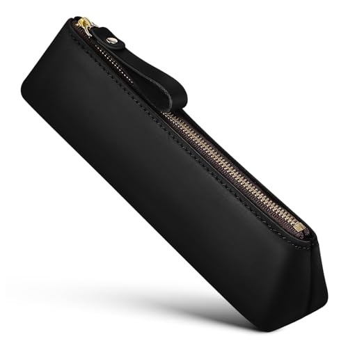 Operitacx Handgefertigte Schreibwarentasche Aus Rindsleder Kleine Taschen Für Die Reise Markierungstasche Kleines Federmäppchen Stiftehalter Tasche Federmäppchen Leder Stiftetui von Operitacx