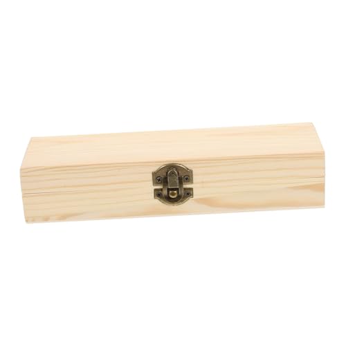 Operitacx Holz Stiftebox Langlebig Multipurpose Pen Storage Case Organizer für Büro Schule Zuhause Einfache DIY Schreibwaren Aufbewahrungsbox Robust Leicht Portable von Operitacx