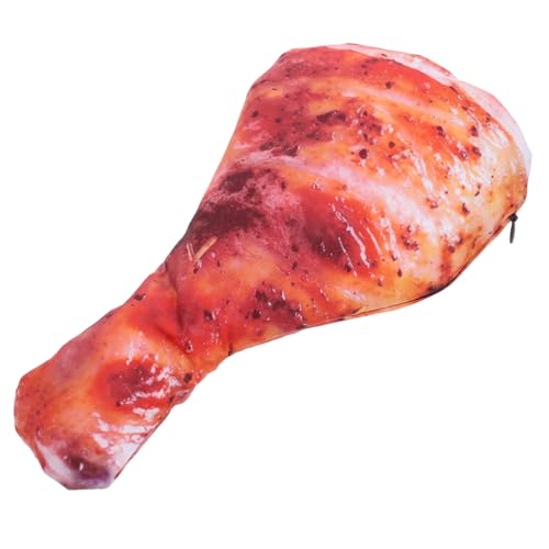 Operitacx Hühnerbeinstiftbeutel Federmäppchen kleine Bleistifttasche niedlicher Cartoon-Stifthalter süße Schminktasche Plüschstiftkoffer Briefpapierbeutel Stoff Brown von Operitacx