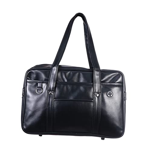 Operitacx Japanische Unisex PU Schultertasche Wasserdichte Computer und Schuluniform Handtasche mit Robustem Tragegriff für Damen und Studenten von Operitacx