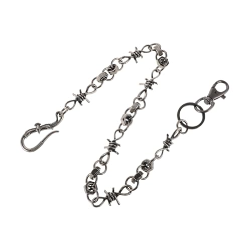Operitacx Metal Punk Hosenkette Für Herren Und Damen Retro Wallet Chain Für Jeans Strapazierfähiges Accessoire Im Hip-hop-stil Vielseitige Befestigung Für Taschen Und Gürtel von Operitacx