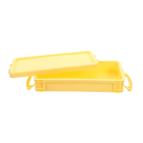 Operitacx Kasten Schreibwaren-Box Bleistiftfälle Bleistift-Organizer-etui Bleistiftbehälter Bleistiftboxen in Großen Mengen Aufbewahrung Von Buntstiften Stifteboxen Masse Plastik Gelb von Operitacx