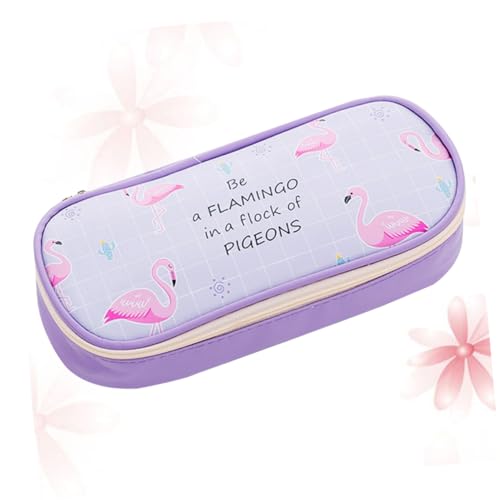 Operitacx Kawaii Federmäppchen aus PU mit Cartoon Tierdesign Große Kapazität Stifthalter für Schreibwaren und Kosmetik von Operitacx