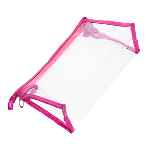 Operitacx Transparentes Stifteetui Mit Reißverschluss Durchsichtiges Federmäppchen Für Schreibwaren Make-up-Pinsel Und Stifte Organizer-Tasche Mit Glattem Reißverschluss Für Koffer Und von Operitacx