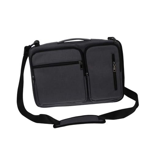 Operitacx Laptoptasche Business Umhängetasche mit Verstellbarem Schultergurt Mehrfach Reißverschlusstaschen und Großem Stauraum Abnehmbarer Gurt Geeignet für Herren und Damen von Operitacx