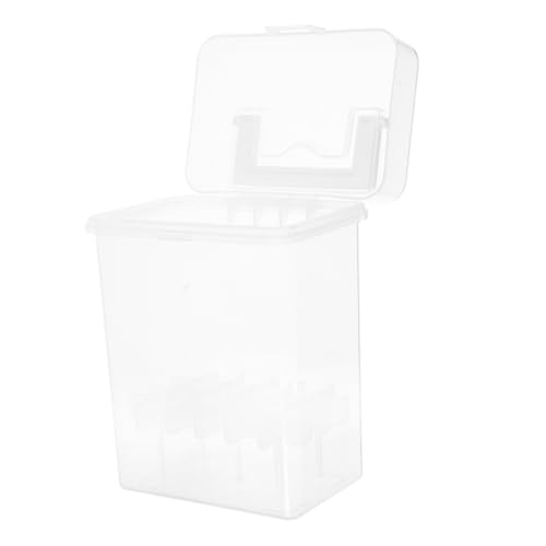 Operitacx Transparentes Etui Für Markierstifte Kunsthandwerkstablett Schreibtisch-Organizer Mit Tragegriff Aufbewahrungsbox Für Pinselstifte Stabiles Design Hohe Kapazität von Operitacx