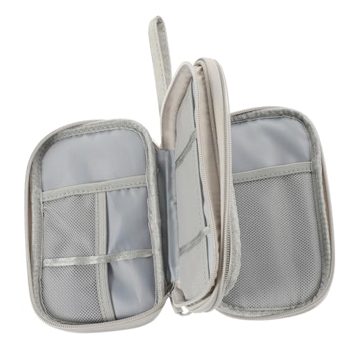 Operitacx Multifunktionale Kabeltasche Organizer mit Doppelter Tragbar für Digitale Zubehör Powerbank Ladekabel für Reisen Outdoor Business und Alltag Kompakt und Robust Klein von Operitacx