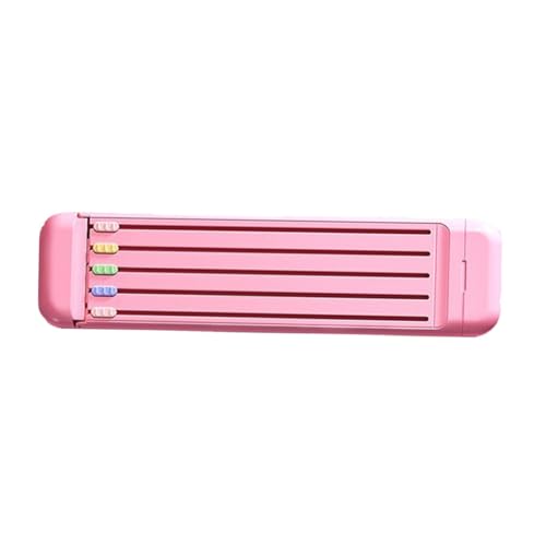 Operitacx Multifunktionaler Stiftebox Organizer mit Nib Schutz Praktischer Aufbewahrungsbox für Schüler Kompakte Schreibwarenbox für Bleistifte Radiergummi und Lineal für Schule und Zuhause von Operitacx