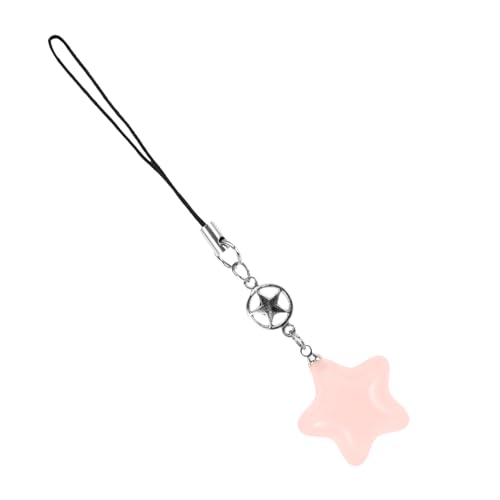 Operitacx Niedlicher Stern Handy Anhänger Kunststoff Diy Star Charm mit Geflochtenem Vielseitiger Dekorationsanhänger für Telefon Schlüsselbund Verschiedene Designs Erhältlich von Operitacx