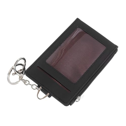 Operitacx PU Kartenhalter mit Schlüsselanhänger für Id Karten Buskarten und Arbeitsausweise Wasserdichter Kartenhalter für Geschäftliche und Alltägliche Nutzung Design Praktischer von Operitacx