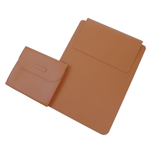 Operitacx PU Laptoptasche Dünn und Leicht Multifunktionale Laptophülle mit Stromversorgungsfach Stoßfest und Kratzfest Design Praktische Tragetasche für Damen und Business Kompatibel für von Operitacx