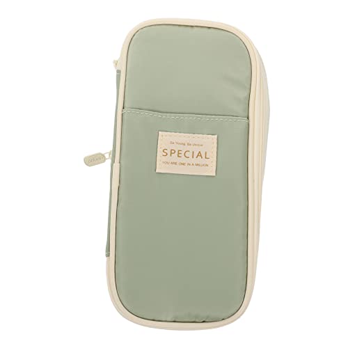 Operitacx Pencil Bag Make -up Pinselspeicherbox süße Bleistifttaschen Bleistiftbeutel für Mädchen Aufbewahrungstasche für Schreibwaren Bleistiftbeutel süß Schreibwarentasche Segeltuch Grün Operitacx Pencil Bag Make -up Pinselspeicherbox süße Bleistifttaschen Bleistiftbeutel für Mädchen Aufbewahrungstasche für Schreibwaren Bleistiftbeutel süß Schreibwarentasche Segeltuch Grün von Operitacx