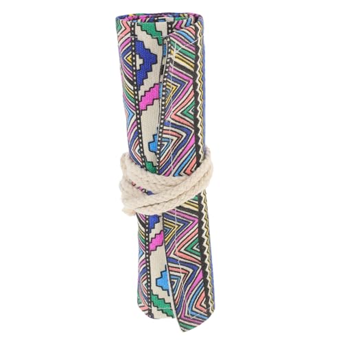 Operitacx Tragbare Bleistiftrolle 36 Stifte Große Kapazität Dekorative Stiftetasche Aufrollbar für Schule und Büro von Operitacx