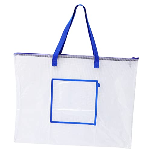 Operitacx Poster-Einkaufstasche Handtasche Ohrringhalter Canvas-Tasche Aufbewahrungsbeutel Plakatwand Posterkarton transparente Tasche durchsichtige Aufbewahrungstasche groß Portfolio Arbeit von Operitacx