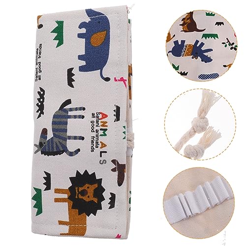 Operitacx Bleistift-Aufbewahrungstasche Aus Segeltuch Bleistift-Organizer Mit Roll-up-Design Tragbare Stifttasche Für Bleistifte Aquarellpinsel Und Buntstifte Praktisches Stiftehalter von Operitacx