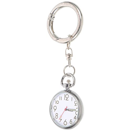 Operitacx Schlüsselanhänger Taschenuhr Für Und Ärzte Leichte Kompakte Quarzuhr Mit Clip Für Täglichen Gebrauch Für Schüler Und Modebewusste von Operitacx