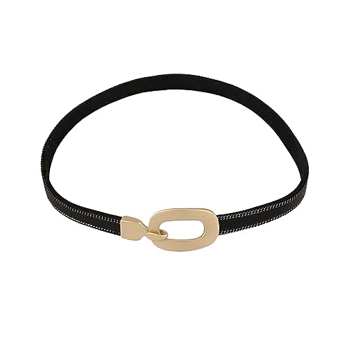 Operitacx Schwarze Kurze Choker Halskette für Frauen Kreativer Clavicle Schmuck Eleganter und Bequemer Halsschmuck für Partys und Besondere Anlässe von Operitacx