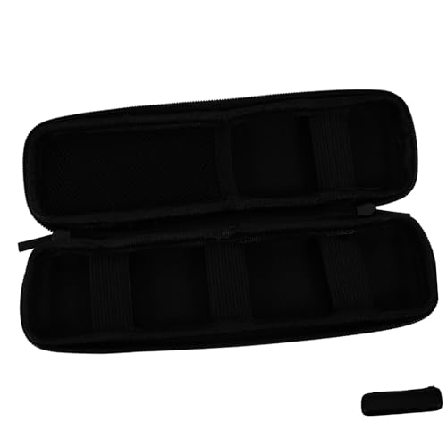 Operitacx Schwarzes Eva Federmäppchen mit Hartschale Stoßfestes Stifteetui für Füllfederhalter Stylus Touch Pen und Kleine Schreibutensilien Integrierte Netztasche und Elastischer Halter von Operitacx
