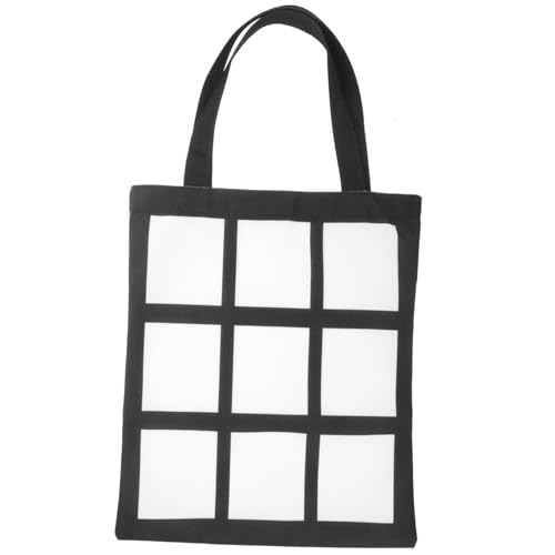 Operitacx Sublimationsbedruckte Baumwolltasche mit Griff Wiederverwendbare Tote Leichte Mehrwegtasche für Shopping Party und Alltag Langlebige Stofftasche mit DIY Oberfläche von Operitacx