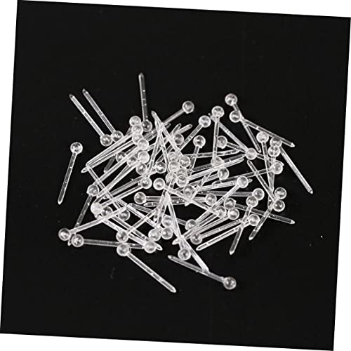 Operitacx Transparente Kunststoff Ohrstecker Verschlüsse Leicht und Langlebig Schützende Schmuckzubehör für Damen zum Selbermachen und Vielseitig Einsetzbar von Operitacx