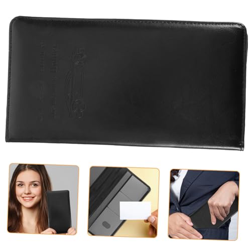 Operitacx Führerschein Und Zulassungshalter Für Auto Halter Für Autozulassung Und Versicherungskarte Organizer Fürs Auto Aus Pu-Material Mit Mehreren Fächern Für Aufbewahrung von Operitacx