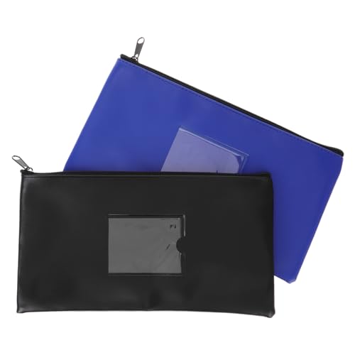 Operitacx Banktasche Pu Reißverschluss Geldtasche Für Bargeld Münzen Und Dokumente Kompakte Und Tragbare Aufbewahrungslösung Für Alltag Und von Operitacx