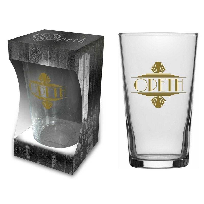 Opeth Bierglas - Art Deco Logo - klar  - Lizenziertes Merchandise! von Opeth