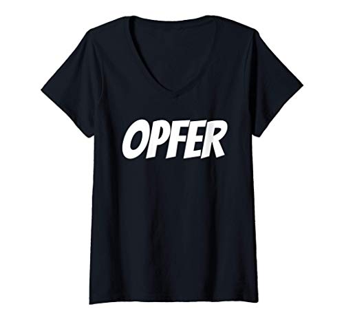 Damen Opfer German Hemd TShirt T Shirt Geschenk T-Shirt mit V-Ausschnitt Damen Opfer German Hemd TShirt T Shirt Geschenk T-Shirt mit V-Ausschnitt von Opfer German T-Shirt Damen Herren Hemd Leiberl