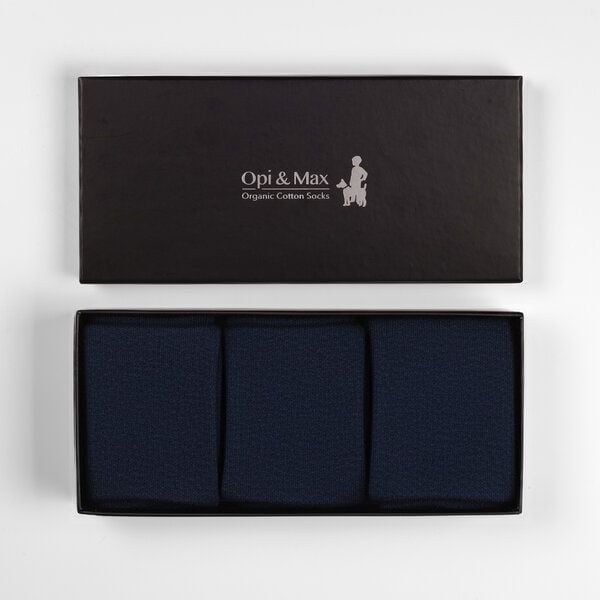 Opi and Max 3 Paar Baumwollsocken GOTS-zertifiziert, 98 % Bio-Baumwolle für Männer und Frauen von Opi and Max