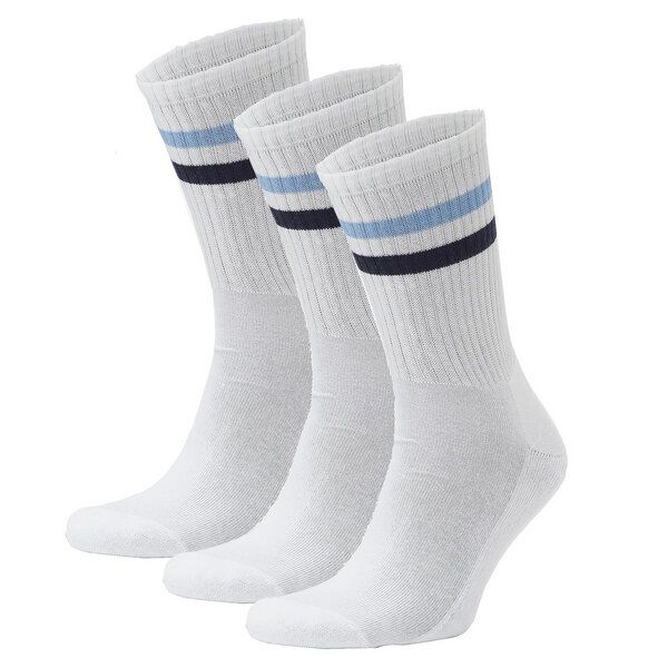 Opi and Max 3 oder 24 Paar Sportsocken mit Streifen aus Bio-Baumwolle 90% Bio-Baumwolle, Unisex für Männer & Frauen – Bequeme, Strapazierfähige Alltagssocken von Opi and Max