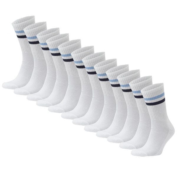 Opi and Max 3 oder 24 Paar Sportsocken mit Streifen aus Bio-Baumwolle 90% Bio-Baumwolle, Unisex für Männer & Frauen – Bequeme, Strapazierfähige Alltagssocken von Opi and Max