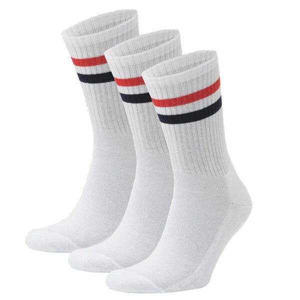 Opi and Max 3 oder 24 Paar Sportsocken mit Streifen aus Bio-Baumwolle 90% Bio-Baumwolle, Unisex für Männer & Frauen – Bequeme, Strapazierfähige Alltagssocken von Opi and Max