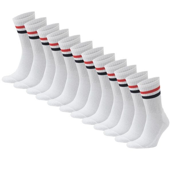 Opi and Max 3 oder 24 Paar Sportsocken mit Streifen aus Bio-Baumwolle 90% Bio-Baumwolle, Unisex für Männer & Frauen – Bequeme, Strapazierfähige Alltagssocken von Opi and Max