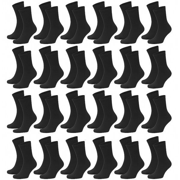 Opi and Max 3 oder 24 Paar Sportsocken mit Streifen aus Bio-Baumwolle 90% Bio-Baumwolle, Unisex für Männer & Frauen – Bequeme, Strapazierfähige Alltagssocken von Opi and Max