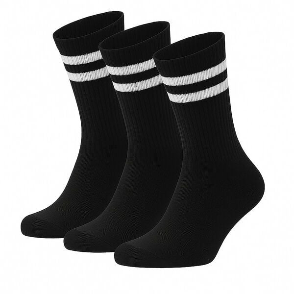 Opi and Max 3 oder 24 Paar Sportsocken mit Streifen aus Bio-Baumwolle 90% Bio-Baumwolle, Unisex für Männer & Frauen – Bequeme, Strapazierfähige Alltagssocken von Opi and Max