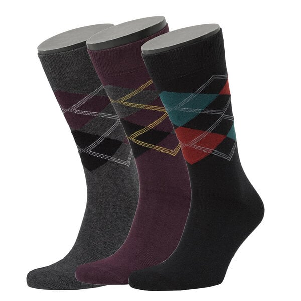 Opi & Max 3er Set Argyle Pattern Socks von Opi & Max