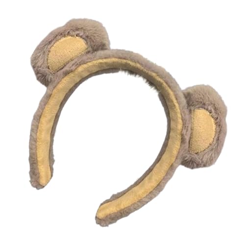 Bärenohren Stirnband – Fuzzy Makeup Stirnband, Weiche Cosplay Kopfbedeckung | Kostüm Niedliches Cosplay-Stirnband Mit Ultraweichem, Bequemem Material, Bärenohren-Make-up-Stirnband Für Partys, 8,66 X 7 von Opilroyn
